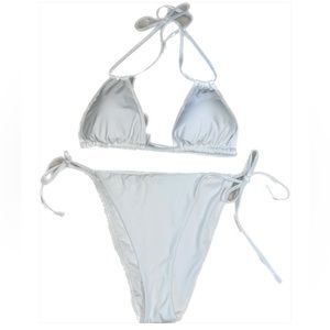 White triangle bikini